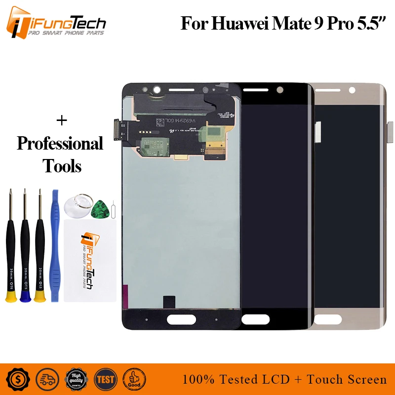 

For Huawei Mate 9 Pro LCD Display Touch Screen Digitizer Assembly With Frame Replacement For 5.5" Huawei Mate 9 Pro LCD Display