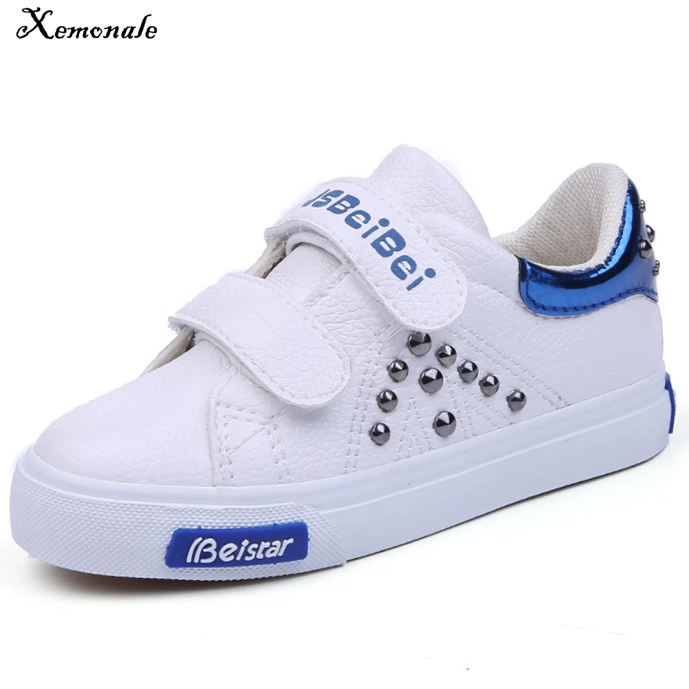 

Xemonale 2018 New Children Shoes, Boys Girls Board Shoes Fashion Rivets Casual Shoes.