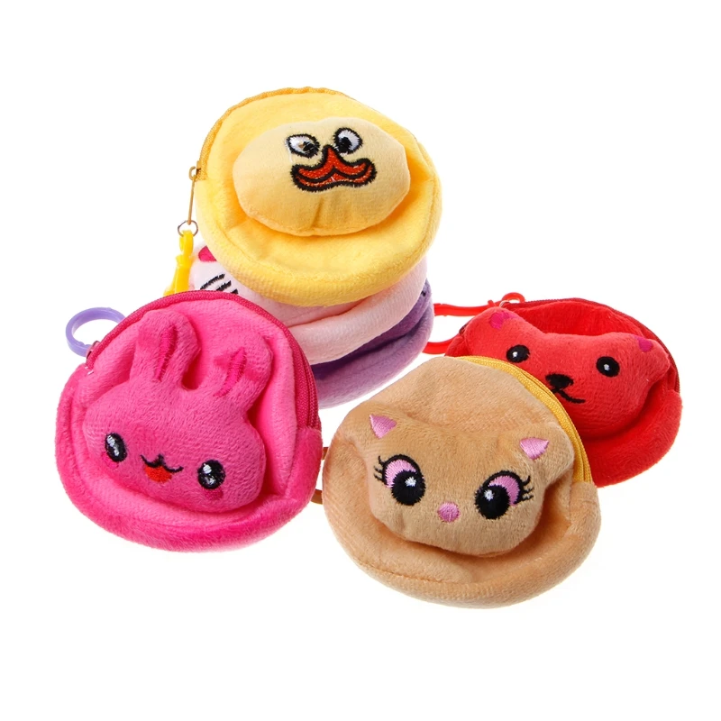 

Plush Backpacks Mini Wallet Money Bag Pouch Key Card Holder Cute Animal Design gift for girls