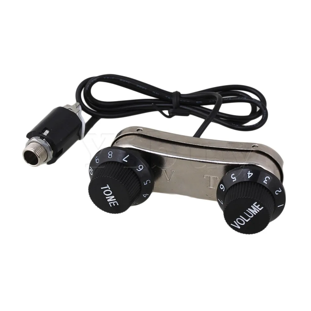 Yibuy Acoustic Guitar Pickup Piezo & Passive Preamp PS700