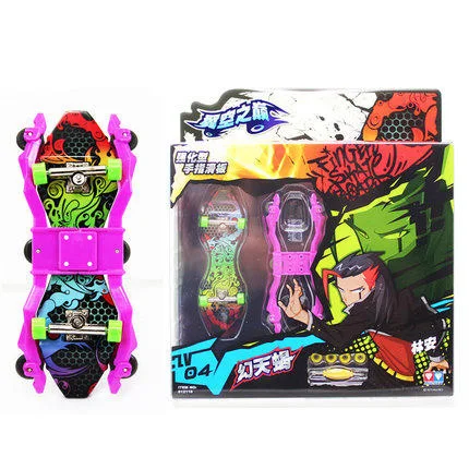 Высокое качество скейтборд на палец мини доски для пальцев с цветной коробкой скейт грузовики Гриф для детей игрушки Детский подарок - Цвет: l