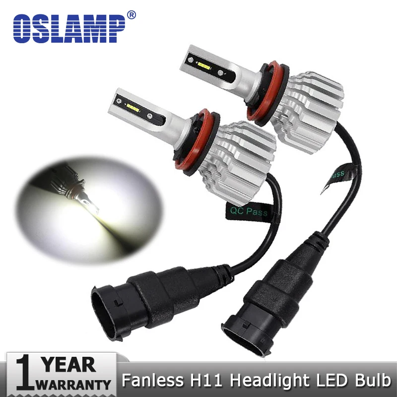 Oslamp Plug-n-играть Авто H11 светодио дный фара 60 Вт 7000LM 6500 К H8/H9 огни автомобиля для
