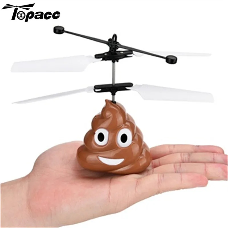

New Arrival Funny Electronic Flying Ball Infrared Sensor Emoji Poop Helicopter Kids Toys Gifts Best Deal RC Models Racing Drone