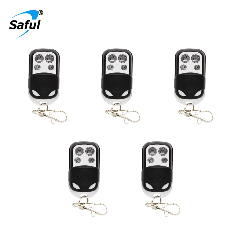 433MHz Wireless Metallic Metal Remote Control Arm Disarm Metal key fobs