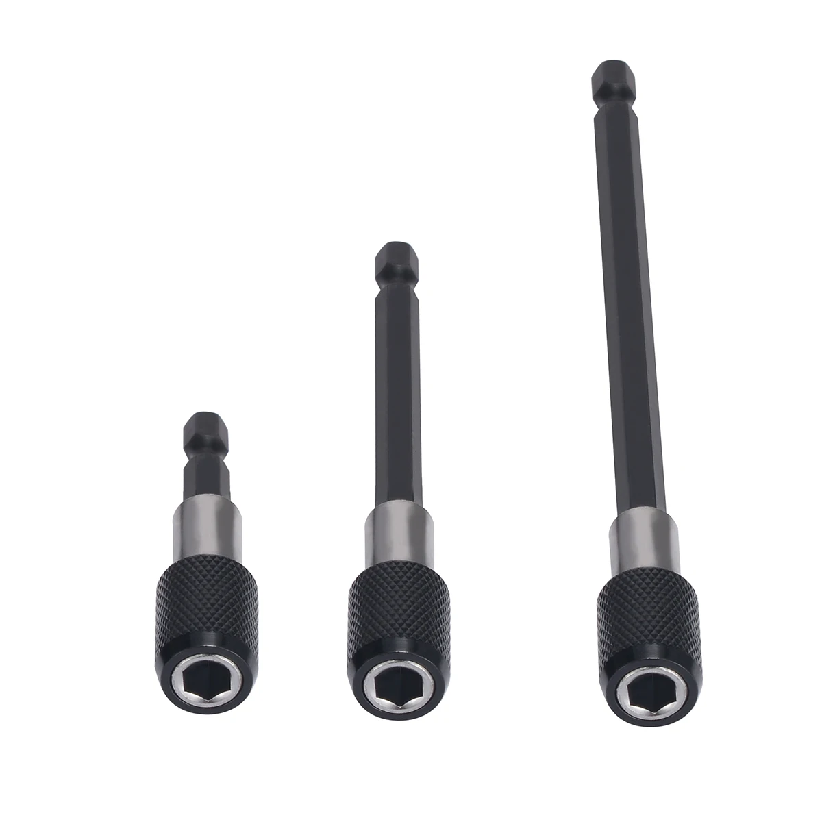 

3pcs 60mm/100mm/150mm Magnetic Screwdriver Bit Holder 1/4" Hex Shank Quick Release Extension Bar