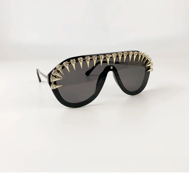 Новые женские роскошные красивые Кристальные цветные солнцезащитные очки зеркальные винтажные большие круглые готические солнцезащитные очки с бриллиантами вечерние солнцезащитные очки NX
