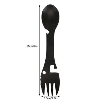 

Hot Portable Outdoor Camping Picnic Titanium Spoon Tableware Titanium Fork Ultralight Pure Titanium Spork