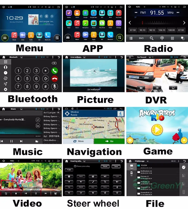 Best 8" Android Car DVD Player with BT GPS WIFI CANBUS,Audio Radio Stereo,Car PC/multimedia headunit for KIA SPORTAGE/KX5 2016 2017 21