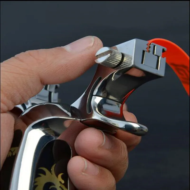 

High-precision slingshot stainless steel Genuine titanium alloy TC21 outdoor hunting bow powerful adult professional catapult
