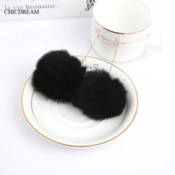 

Wholesale 10 Pairs/Lot Fashion Multicolor Red Pink Black Pom Pom Fur Ball Long Dangle Pendant Earring Jewelry Women Accessories