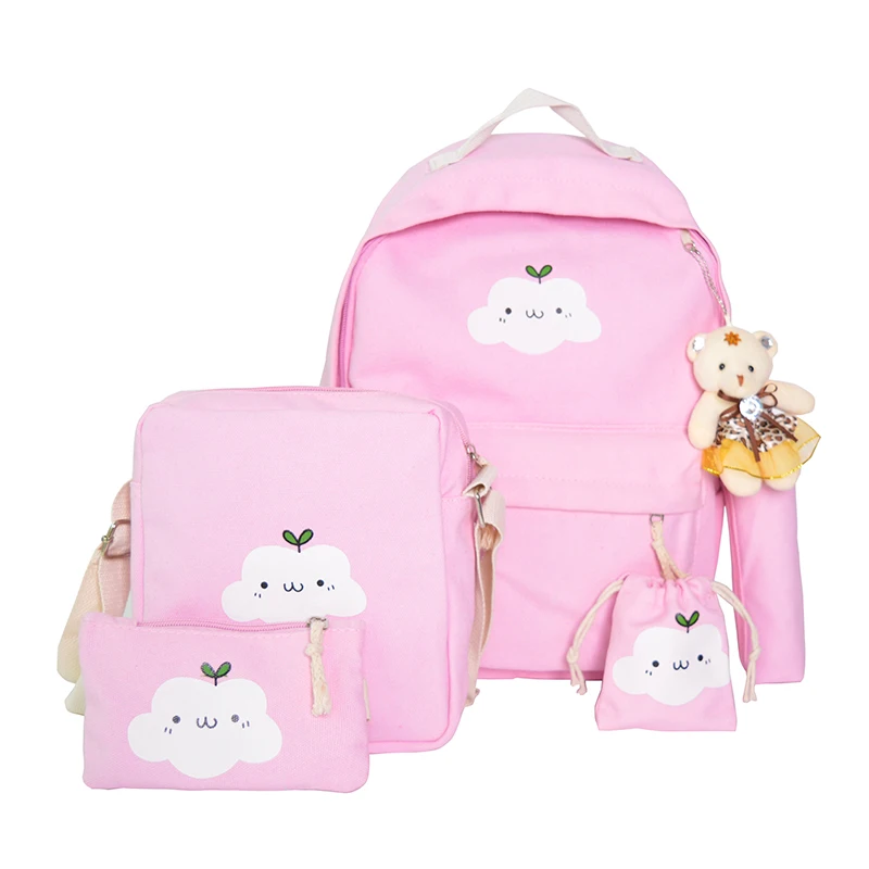 Aliexpress.com : Buy 5PC bookbags for teenage girls canvas school bag