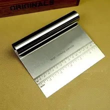 1 шт. из нержавеющей стали для пиццы, торта, теста, скребок, резак с линейкой, практичный инструмент для выпечки, инструмент для выпечки кухонной муки, инструмент для кондитерских изделий, тортов