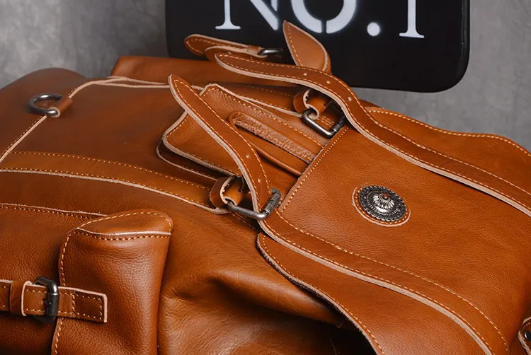 AETOO новая кожаная мужская сумка на плечо Европейская и американская мода первый слой из кожи многофункциональная Дорожная сумка Повседневная bac