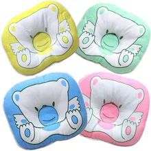 

Baby Pillow Newborn Bear Pattern Infant Sleeping Support Prevent Flat Head Cushion Plush Animal Shape Cute Soft Pillow