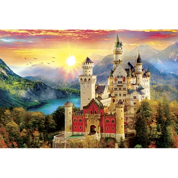 

5D Diamond Embroidery Mountain Castle Diamond Painting Cross Stitch Kits Resin Diamond Mosaic Home Decoration KBL