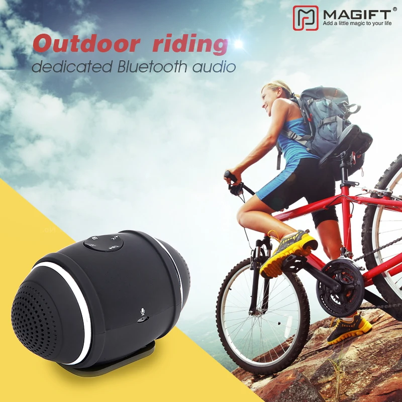 Magift Wireless Mini Bluetooth Bike Speaker with MIcphone Portable Bass