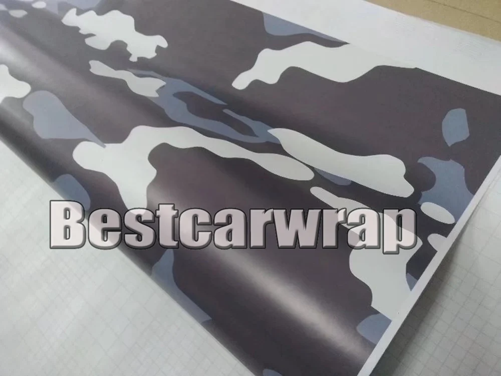 399 blue grey camo vinyl car wrapping vinyl sticker foil Truck Boat Full Covering coating Film (2)