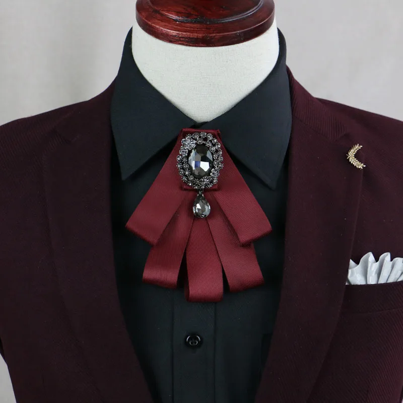 Mantieqingway Gentleman Bowtie Formal Business Wedding Party Collar