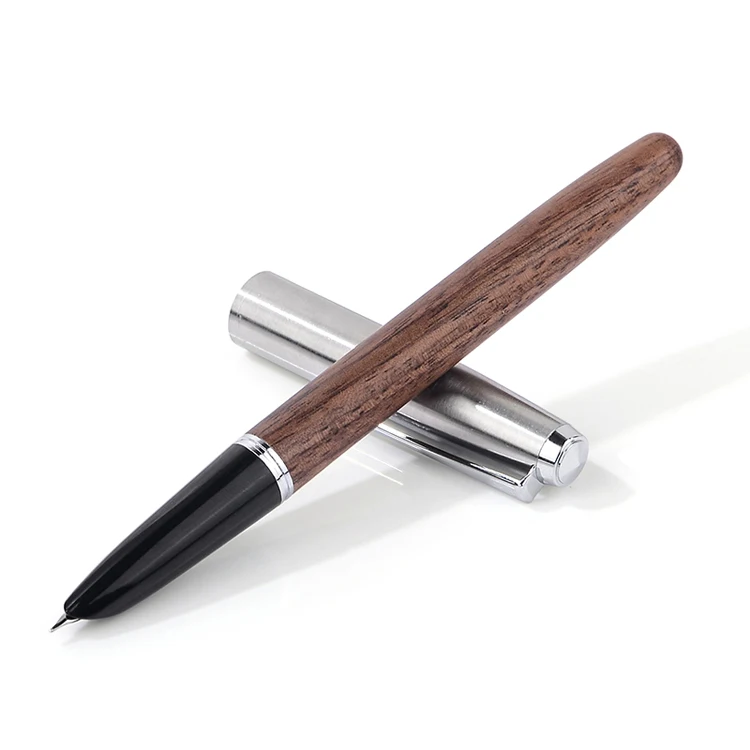Роскошная деревянная брендовая перьевая ручка для письма, стандартный металлический наконечник Iraurita 0,38 мм, перьевые ручки для школы, студентов, для офиса