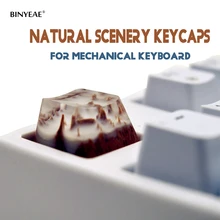 Механическая клавиатура Keycap несколько цветов ручной работы персонализированные пользовательские креативные печать и смолы Keyscap полупрозрачный