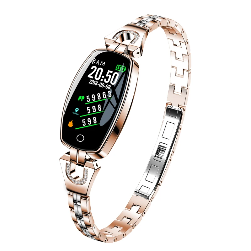 

New Women Fashion Smart Bracelet Watch Blood Pressure Heart Rate Sleep Monitor Pedometer Smartwatch APP connect Android IOS