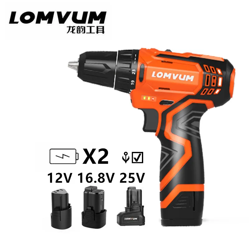 

LONGYUN Core drill Spare Additional battery hand drilling driver 12V 16.8V 25V electric screwdriver Tighten screws power tool