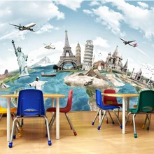 Beibehang пользовательские обои для дома декоративная Фреска туры по всему миру путешествия фон гостиная спальня Фреска 3D обои