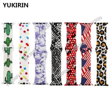 Спортивный силиконовый ремешок YUKIRIN Leopard для Apple Watch, чехол 38, 42 мм, 4044 мм для iwatch, серия 4, 3, 2, 1, браслет с рисунком Минни Маус