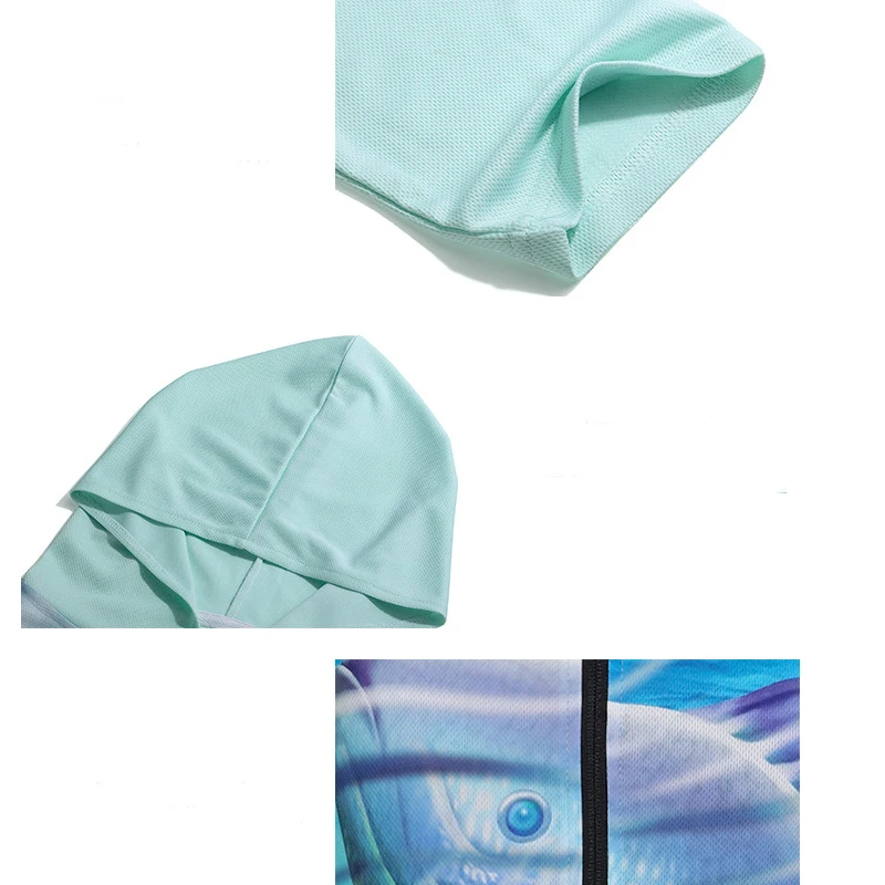 Ультра-легкий с капюшоном Рыбалка Костюмы с длинным рукавом M L XL XXL XXXL Рыбалка футболка одежда для защиты от солнца дышащая анти-УФ Рыбалка рубашки для мальчиков