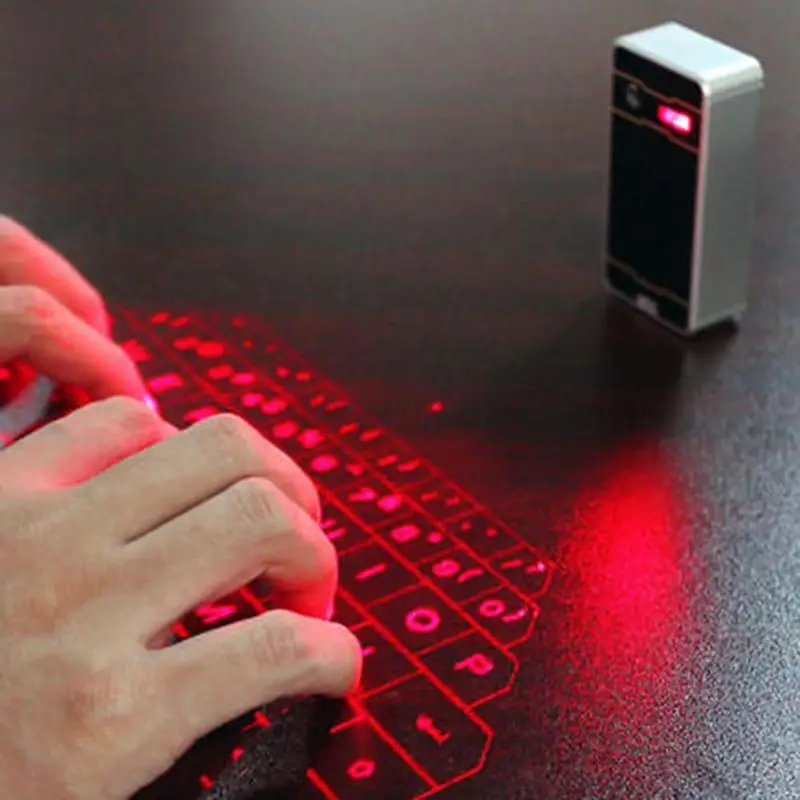 

ALLOYSEED 2017 New Bluetooth Wireless Projection Virtual Keyboard for Phone Tablet for IOS Android Windows System