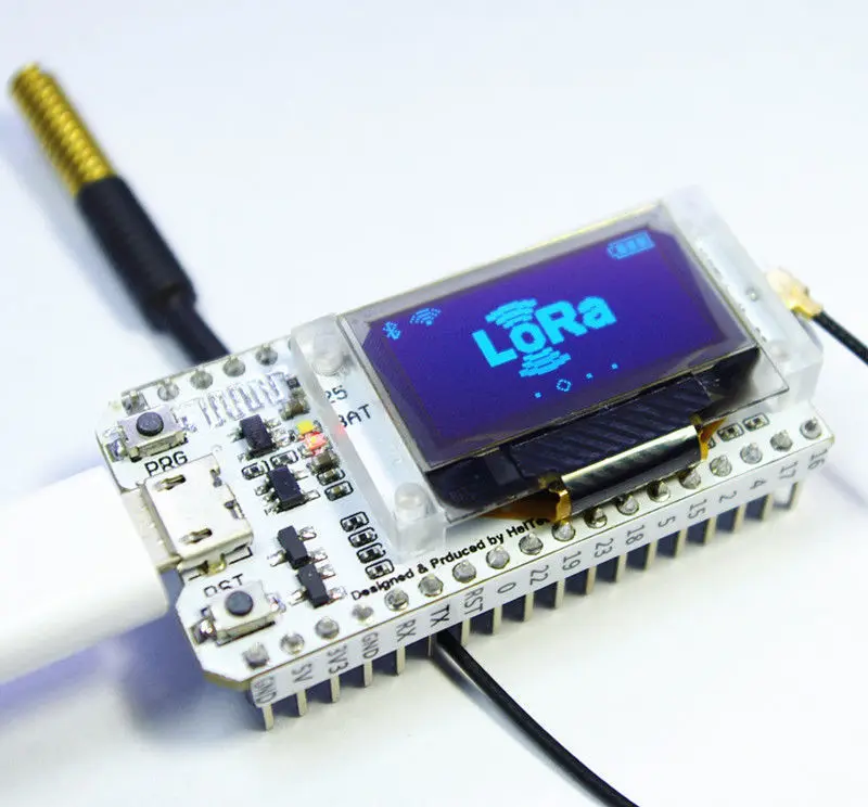 433 МГц-470 МГц ESP32 oled-дисплей Bluetooth WIFI Lora 32 модуль IOT макетная плата + антенна |