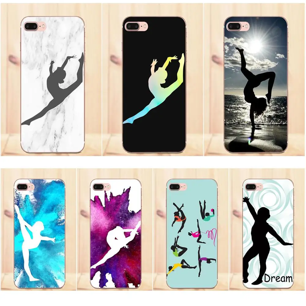 Maerknon гимнастский силуэт ТПУ Модный Оригинальный для Apple iPhone 4 4S 5 5C 5S SE 6 6S 7 8 Plus X |