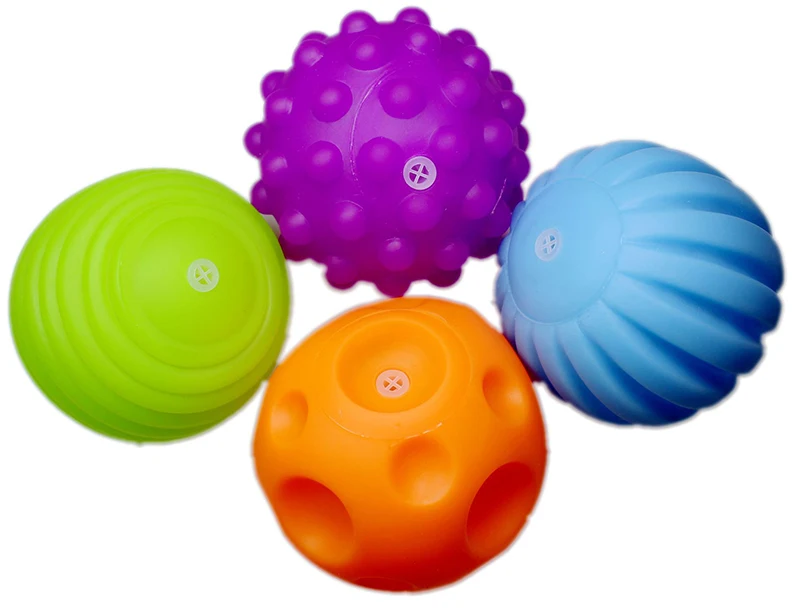 6 шт. набор текстурированных мульти шариков развивающая тактильная игрушка для ребенка детские сенсорные игрушки, ручной мяч детский тренировочный мяч массажный Мягкий Мяч