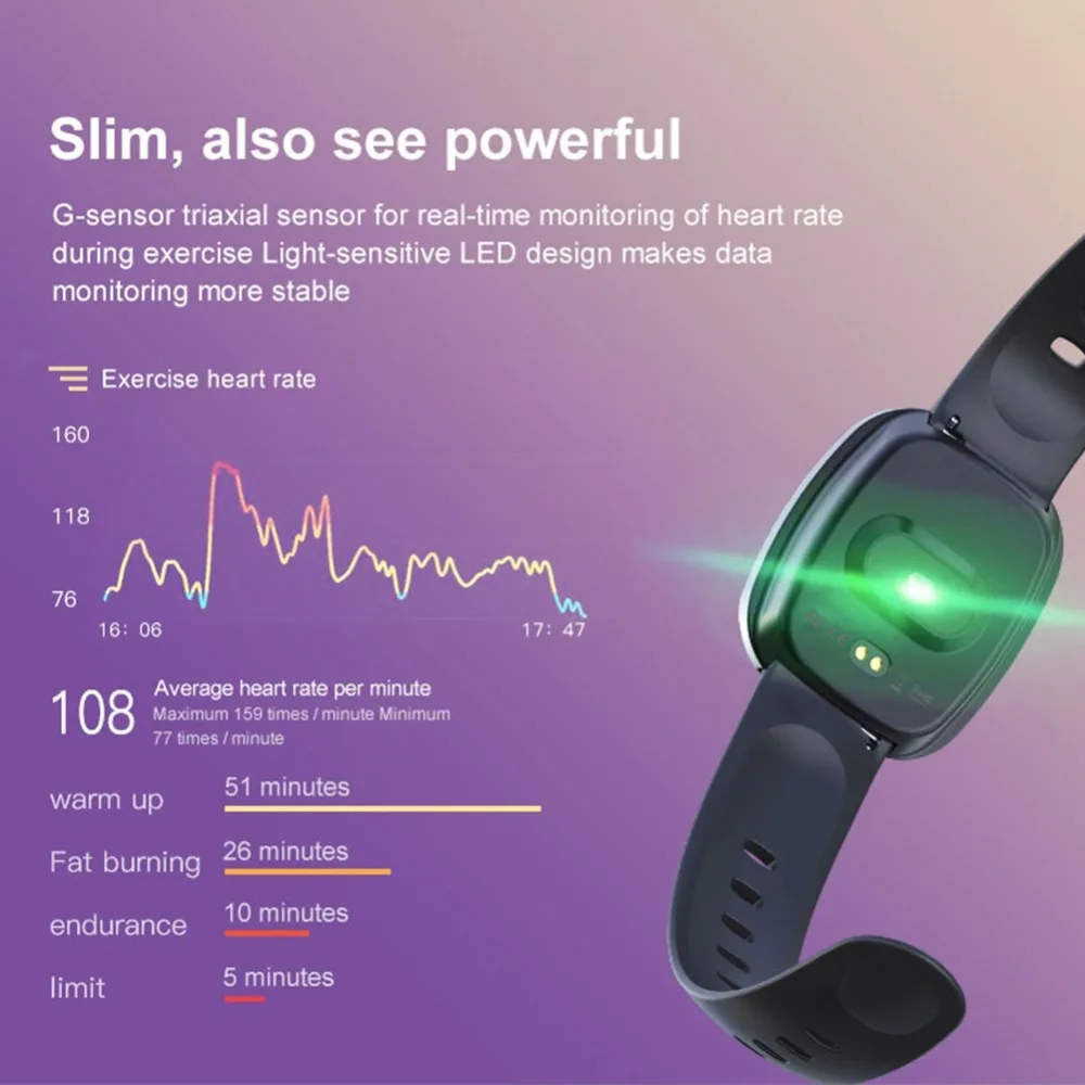 Hangrui GT103 Full Screen Touch Ultra-thin Smart Watch Fitness Tracker Blood Pressure Monitor Heart Rate Waterproof Sports Watch (1)