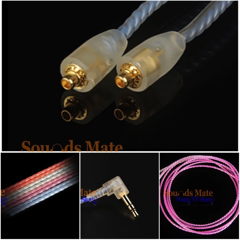 Silver Plated 6N OFC Hifi Cable For SONY XBA Z5 XBA A3 A2 H3 H2 For JVC HA FX850 In Ear Headphone
