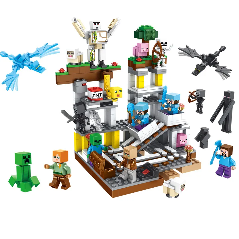 

600pcs Building blocks toy Compatible Legoing city minecrafteds mine DIY figures Bricks birthday gifts Children's gifts