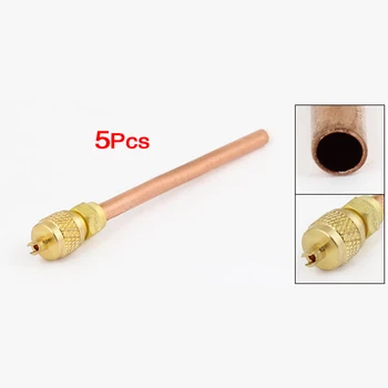 

New Style 5 Pcs Air Conditioner Spare Part 6mm Copper Tube OD Filling Valve