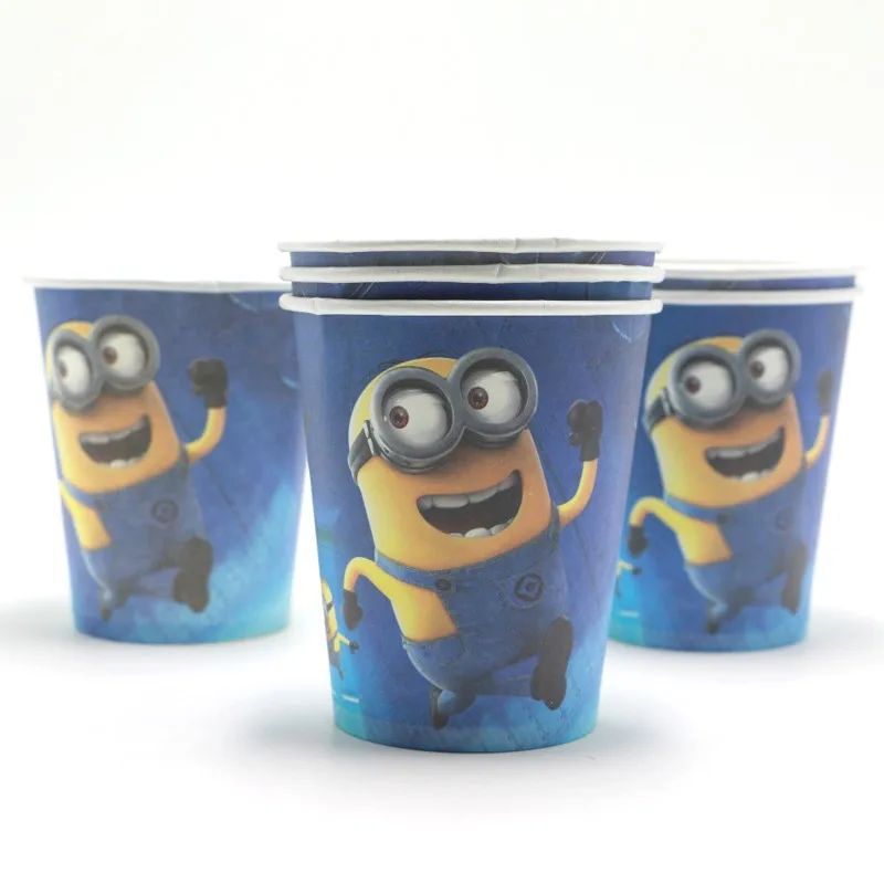 60pcs-lot-Despicable-Me-Theme-Birthday-Party-Minions-Plates-Kids-Favors-Cups-Paper-Glass-Dishes-Decorations