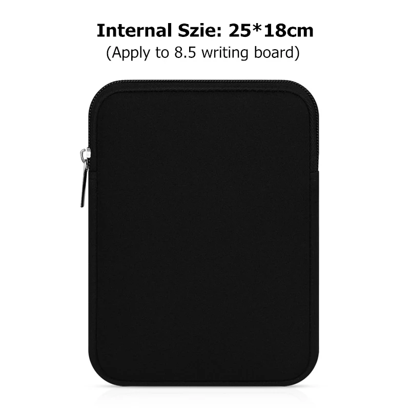 Портативный Смарт 8,5 'lcd цифровой планшет для письма почерк графический планшет для рисования 5 цветов доска - Цвет: Soft bag Black