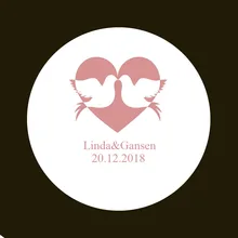 100 шт. 2,8-7 см на заказ индивидуальные свадебные наклейки приглашения конфеты коробки для подарков этикетки Boda decoracion