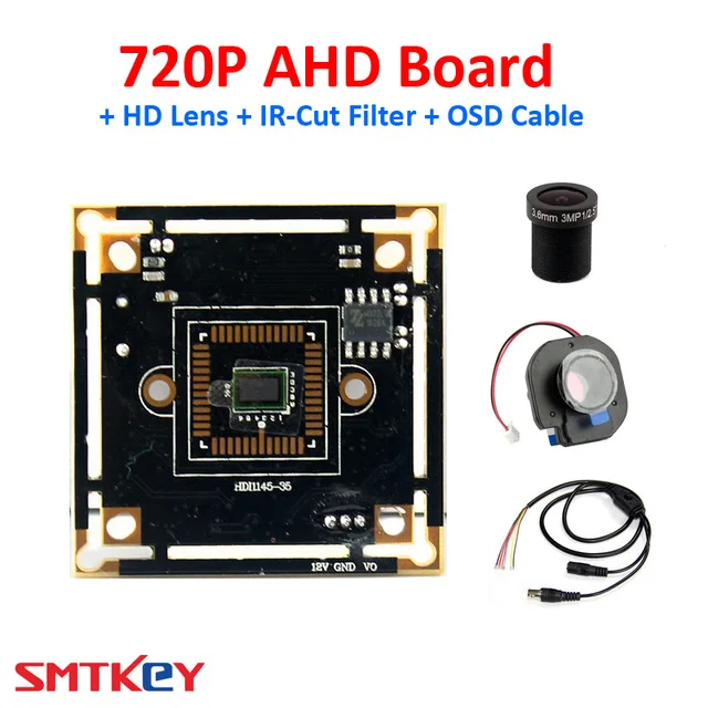 SMTKEY HD 2000TVL AHD плата CCTV камера 720P 1.0MP 4 в 1 поддержка экранного меню|ahd cctv camera|cctv camera720p