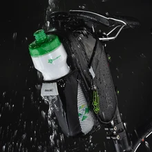 ROCKBROS Bike Cycling Bag Waterproof Rear Bag With Water Bottle Pocket Bicycle Saddle Bike Accessories Handlebar Bag rockbros c7 nylon bicycle saddle bag with water bottle pocket