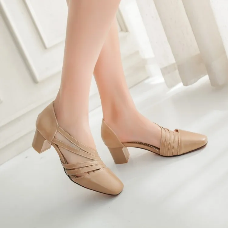 Г., Новое поступление, средний размер(b m), модные сандалии Mujer, большие размеры 34-45, сандалии женская обувь женские туфли-лодочки на высоком каблуке, m55