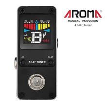 Aroma en 07 Guitar Tuner mini solo pedal de efecto de guitarra eléctrica efectos alta calidad Guitar parts Accesorios