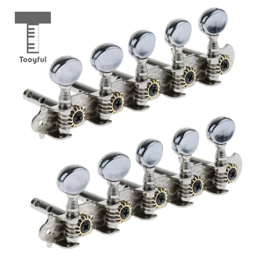 2pcs 5R5L Tuning Pegs Tuners Machine Heads for 10 String Electric Guitar Replacement Parts