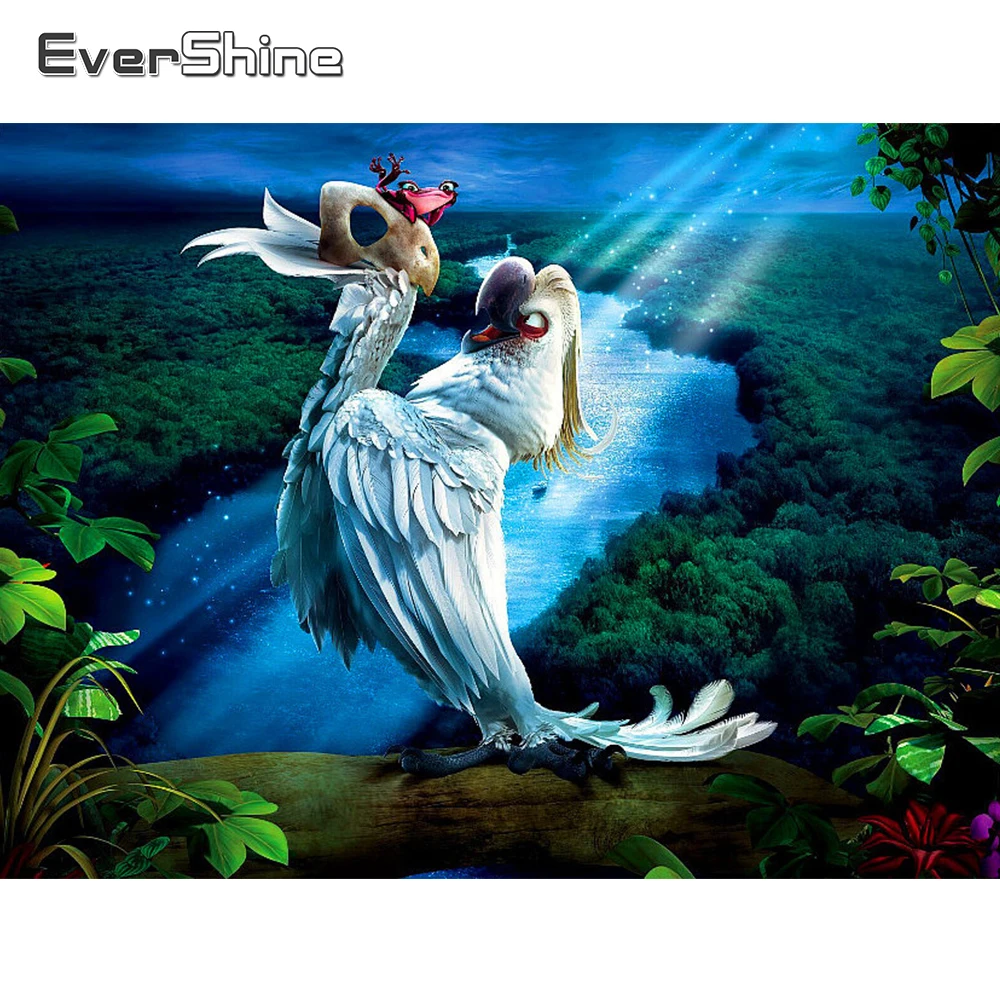 EverShine 5d Diy Diamond Painting Full Drill Square Animals Cross Stitch Embroidery Sale Bird Pictures Of Rhinestones | Дом и сад