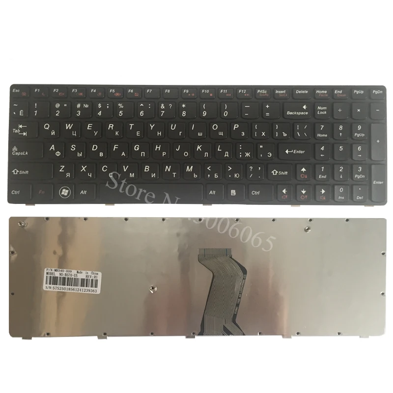 Keyboard B570 V580 Ideapad B590 B575E LENOVO Russian for V570/V570c/V575/..