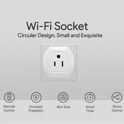 Wi Fi умная розетка 10A 90 В ~ 265 PC/ABS поддержка для Amazon Alexa/Google дома «умное» Голосовое управление Прямая доставка