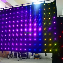 Заводская цена светодиодный сетчатый занавес