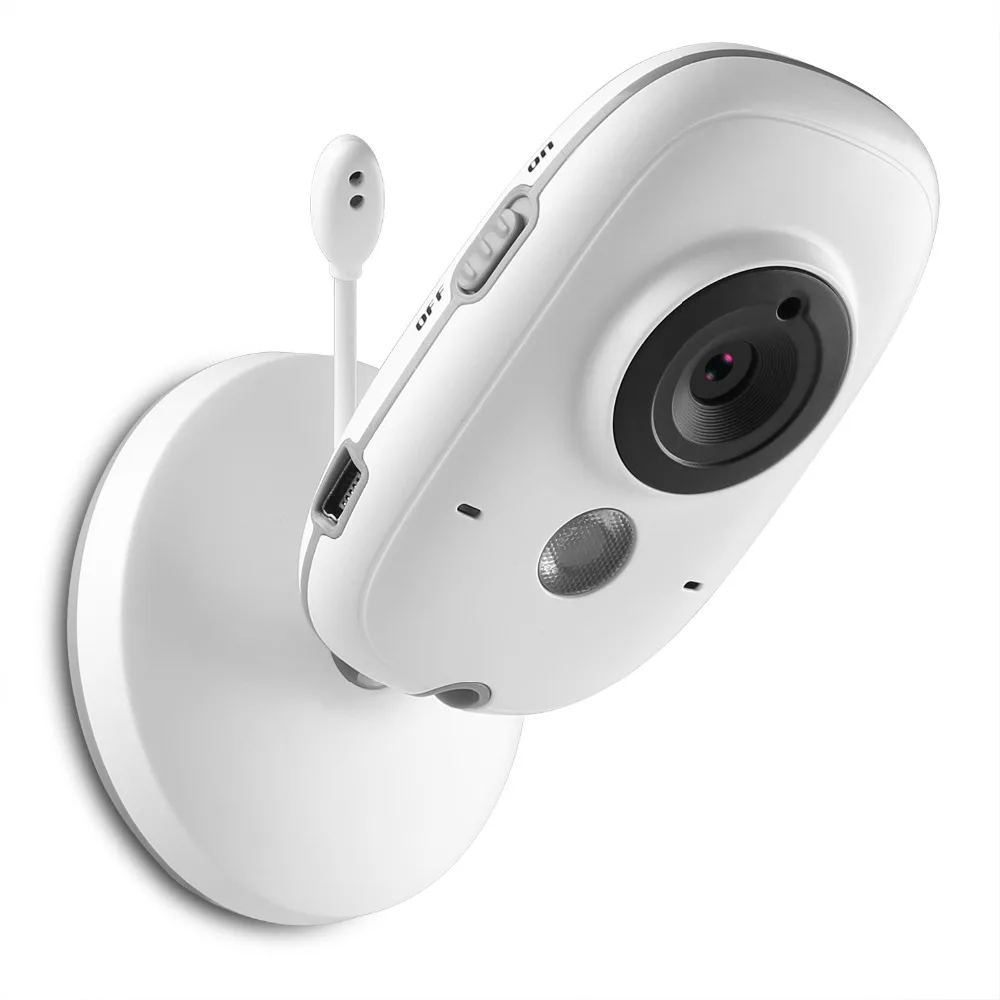 Online Sannce 3.2 Inch LCD Monitor Bayi IR Night Vision 2 Way Talk 8 Lagu Pengantar Tidur Suhu Monitor Video Nanny Radio Babysitter cam